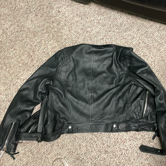 Zara real leather moto style jacket - Picture 11 of 13